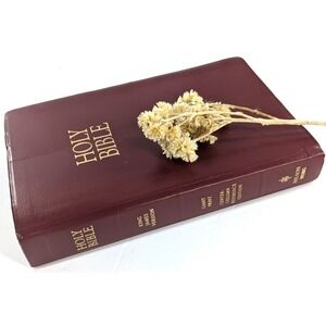 NO WRITING!✝️Vtg 1994 Holy Bible KJV Giant Print Center-Column Reference Nelson